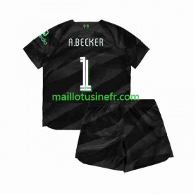 Maillot de Foot Liverpool Alisson Becker 1 Extérieur Gardien 2023-24 - Enfant